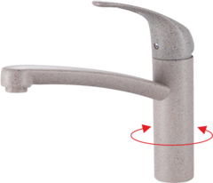 16024-A Смеситель(СВЕ-БЕЖ. ПЕС.) для кухни GANZER (10/1шт)