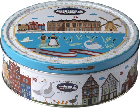 Печенье сдобное в ж/б сказка голубая 400г