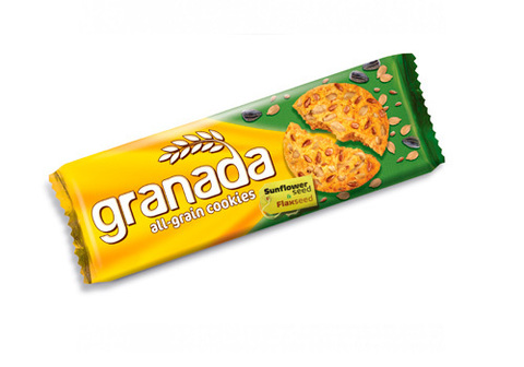 Печенье Гранада с семенами подсолнечника и льна, 120г