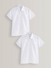 Рубашка с коротким рукавом школьная для мальчика Next M13-607, 2 шт., Белый