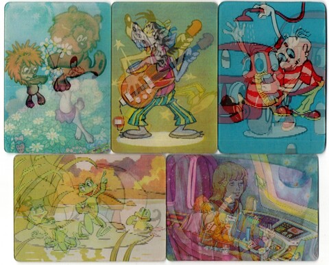 № 20 набор из 5 стерео Календариков. Мультфильмы СССР 1977 - 1984 гг.