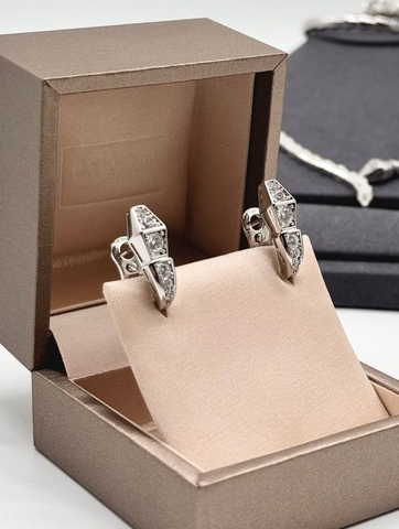 83411 - Серьги ЗМЕИ - SERPENTI lux качество VGOLD цвет розовое/белое золото 83411 - Серьги ЗМЕИ - SERPENTI lux качество VGOLD цвет розовое/белое золото