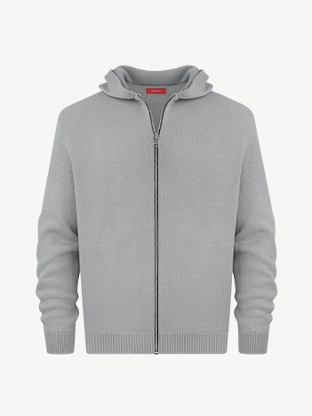 Толстовка на замке из мягкой шерсти