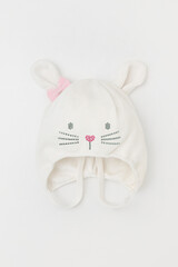 шапка  для девочки  КВ 20375/молочный