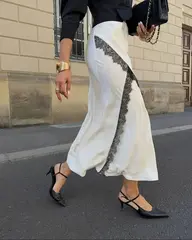 Юбка Fatal silk, Молочный