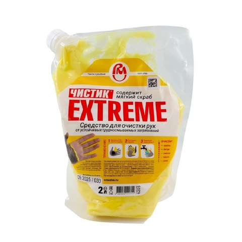 Средство для очистки рук Чистик ЭКСТРИМ 2 л дой-пак