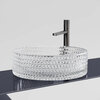 Ceramica Nova Cristal CN6062 Умывальник чаша накладная круглая, 36x36, цвет: прозрачный