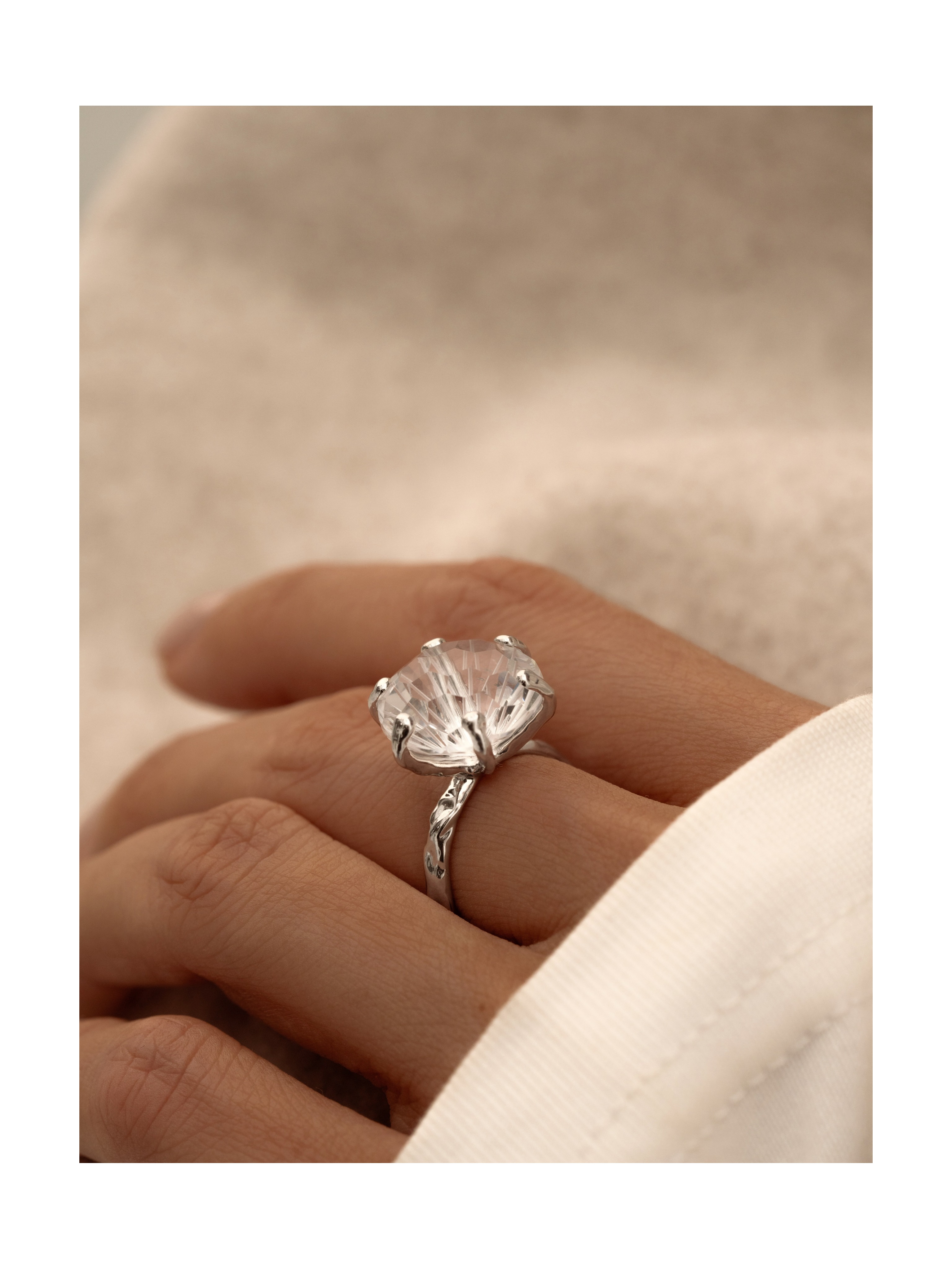 Кольцо Фацелия Белая