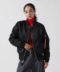 Бомбер Alpha Industries MA-1 W Black (Черный)