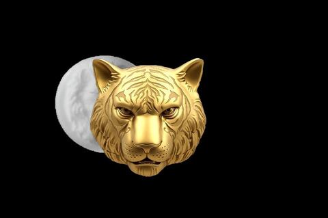 Силиконовый молод Тигр мини