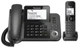 Радио-телефон Dect Panasonic KX-TGF320RUM черный металлик автооветчик АОН