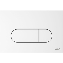 Vitra 740-2200 Панель смыва Root Round, белая фото