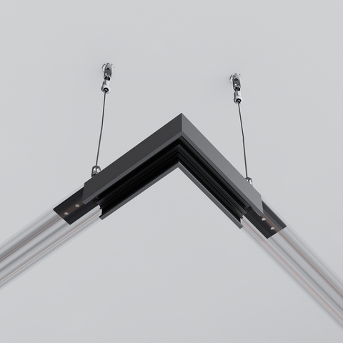 Коннектор угловой накладной низкопрофильный Maytoni Exility TRAM034CL-41B