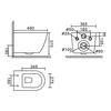 BelBagno BB062CHR-MB/BB062SC-MB/BB002-80/BB007-PR-NERO.M Комплект 4 в 1 Унитаз подвесной BelBagno COLORATO BB062CHR-MB с сиденьем BB062SC-MB + Система инсталляции для унитазов BelBagno BB002-80 с кнопкой смы