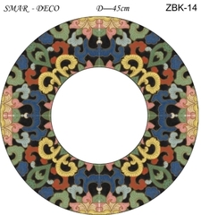 Эскиз для росписи, Зеркало диаметр-45см, SMAR-ZBK-14