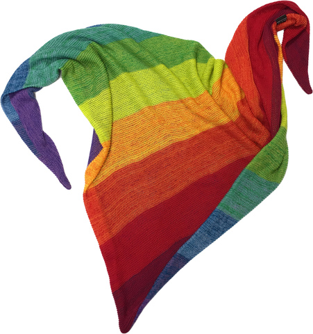 Радужный шарф - косынка - радуга