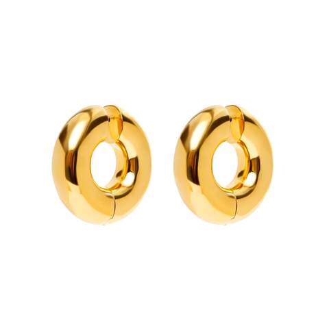 Large Strato Hoops - Gold