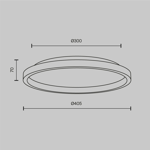 Потолочный светодиодный светильник Maytoni Orign MOD311CL-L27B3K