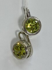 Медио (серьги из серебра)