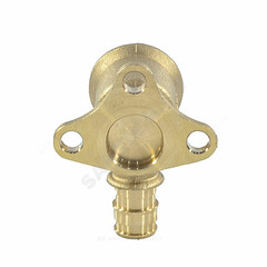 Водорозетка для PE-X труб радиальная латунь Дн 20х3/4" ВР с фланцем РОС