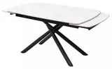 фото 7 Стол RIVOLI 140 MATT WHITE MARBLE SOLID CERAMIC / BLACK, DISAUR на profcook.ru