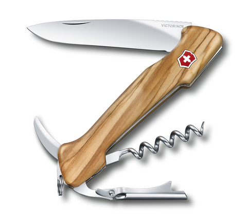 Складной нож Victorinox Wine Master Olive Wood (0.9701.64) 130 мм. в сложенном виде, 6 функций, оливковое дерево - Wenger-Victorinox.Ru