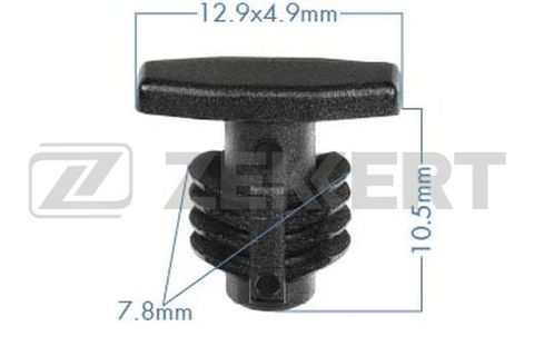 КЛИПСА УПЛОТНИТЕЛЯ КАПОТА SOLARIS 11-14 ZEKKERT (УСТ 16 ШТУК)