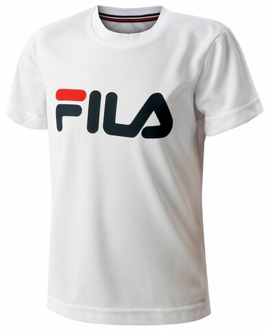 Детская теннисная футболка Fila T-Shirt Logo Kids - white