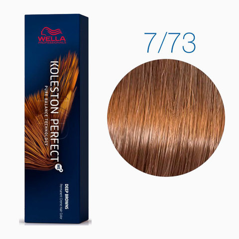 Wella Koleston Deep Browns 7/73 (Блонд коричнево-золотистый Лесной орех) - Стойкая краска для волос