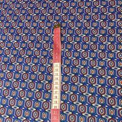 Ткань хлопок с синим орнаментом 2166