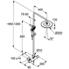 Kludi 67 092 0500 Freshline Душевая система для душа, c терм., Ø250/140 мм, 1/3 режима