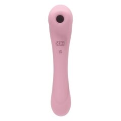 Нежно-розовый двусторонний стимулятор Daisy Massager - 20,2 см. - 