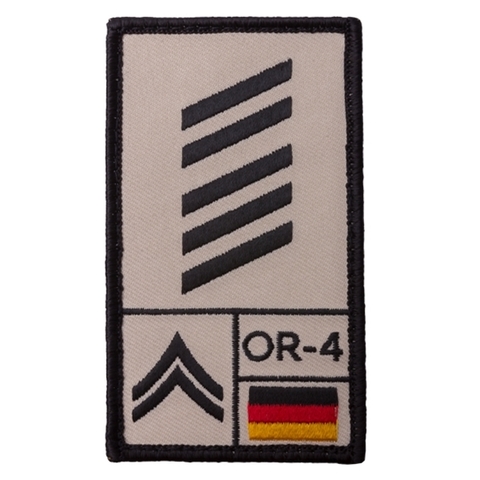 Café Viereck Rank Patch Oberstabsgefreiter sand