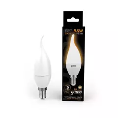 Лампа Gauss LED Свеча на ветру 9,5 - 10W E14 890lm 3000K  104101110