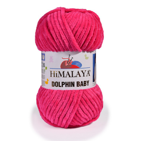 Пряжа Himalaya Dolphin Baby арт. 80314 яркая малина