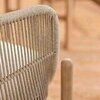 Комплект деревянной плетеной мебели Tagliamento Talara LOUNGE3, бежевый, лен