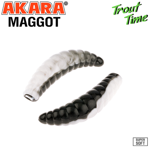 Силиконовая приманка Akara Trout Time MAGGOT 1,6 Cheese 467 (10 шт.)