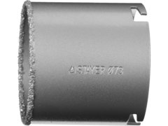 STAYER 73 мм, L 55 мм, карбид вольфрама, кольцевая коронка, Professional (33345-73)