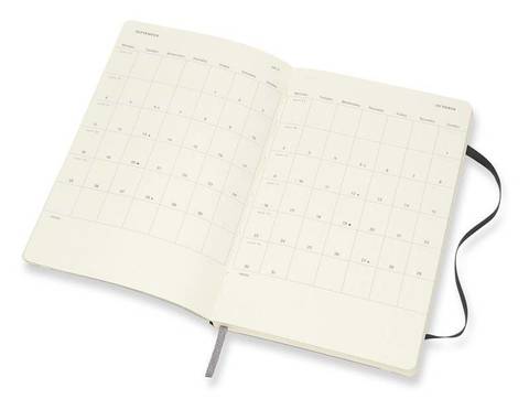 Еженедельник Moleskine Academic Wknt LGS, цвет черный