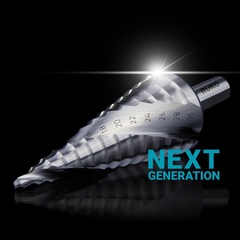 Сверло ступенчатое 4-20мм (Спиральное) HSS-G 9ступ. L75мм хв. 8мм Ruko 101051