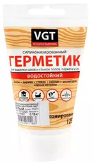 Герметик силиконизированный универсальный Белый, 160г, VGT---