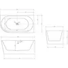 Abber AB9257-1.5 R Акриловая ванна,150x78x60