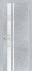 Дверь PX-16 AL кромка с 2-х ст. / Цвет Дуб скай серый / белоснежный лакобель / Двери PROFILO PORTE