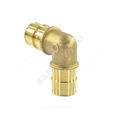 Угольник для PE-X труб радиальный латунь Дн 32х90гр РОС