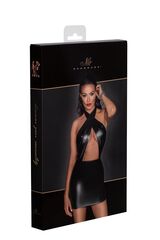 Мини-платье с завязками на шее Powerwetlook halter mini-dress with neck wrap - 