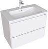 Aquanet 330467 Тумба Эмбер 80 2 ящ. цв.белый матовый (330467)