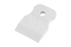 Шпатель резиновый белый, 40мм, 85831