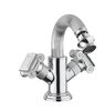 Cezares OLIMP-BS2-01-Sw OLIMP-BS2-01-Sw Смеситель на биде с донным клапаном, ,хром, ручки swarowski