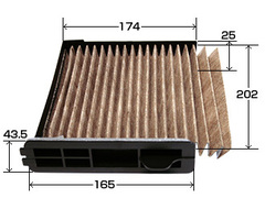 Фильтр салонный угольный VIC  AC-208EX