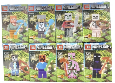 Конструктор Мой Мир Фигурки Героев, 8 видов в уп 16шт. цена за шт.